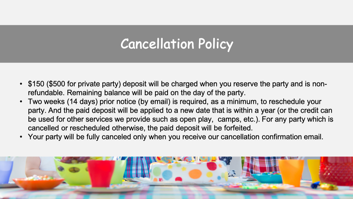 Cancellation Policy